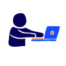 icon of person at laptop